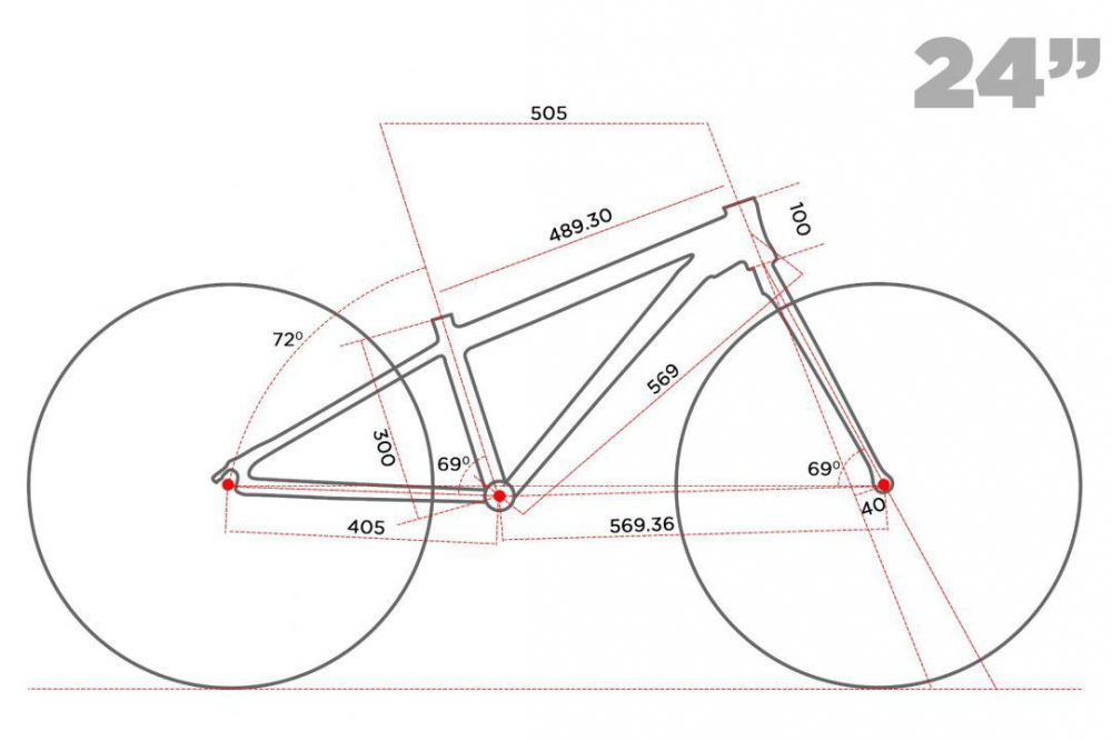 PEGAS MINI DRUMET 24'' ROSU ALB [3]