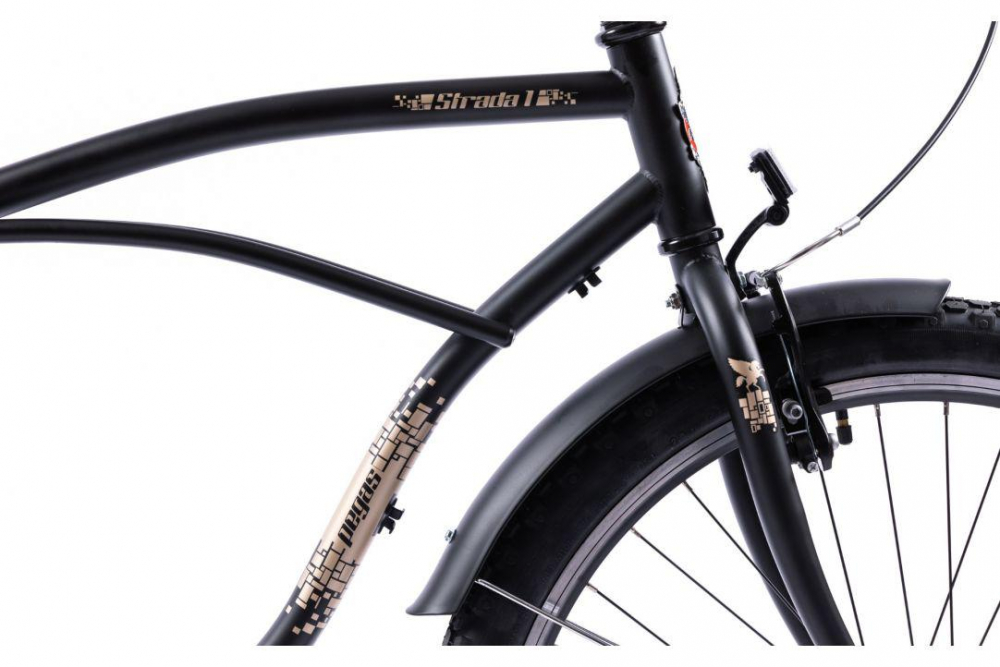 PEGAS STRADA 1 26'' OTEL 1S NEGRU MAT [5]