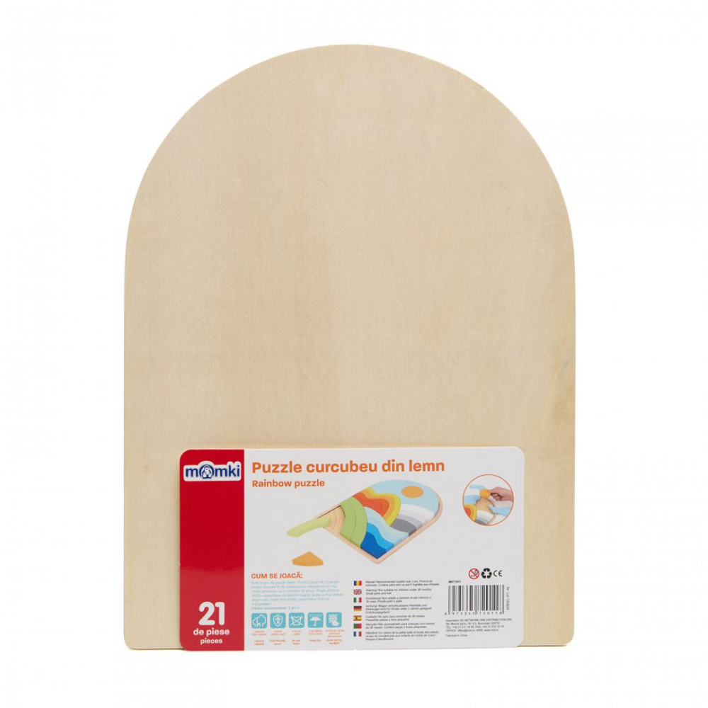 PUZZLE CURCUBEU DIN LEMN, 21 DE PIESE [3]