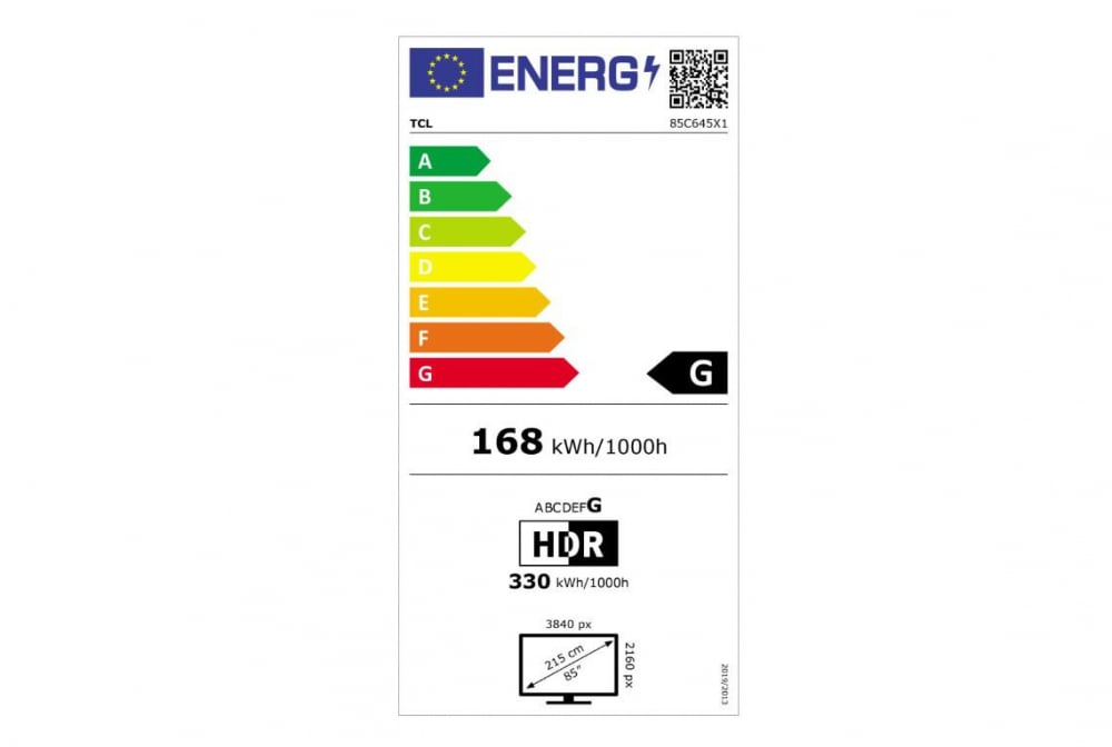 QLED TV 4K 85''(216cm) 120Hz TCL 85C645 [6]