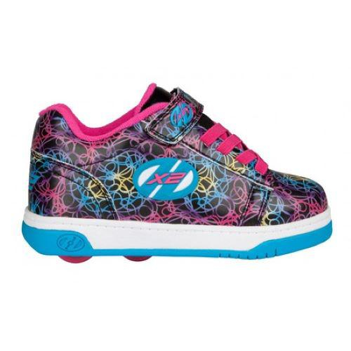 ROLE HEELYS X2 DUAL UP 30 MULTI ROZ BLEU [2]