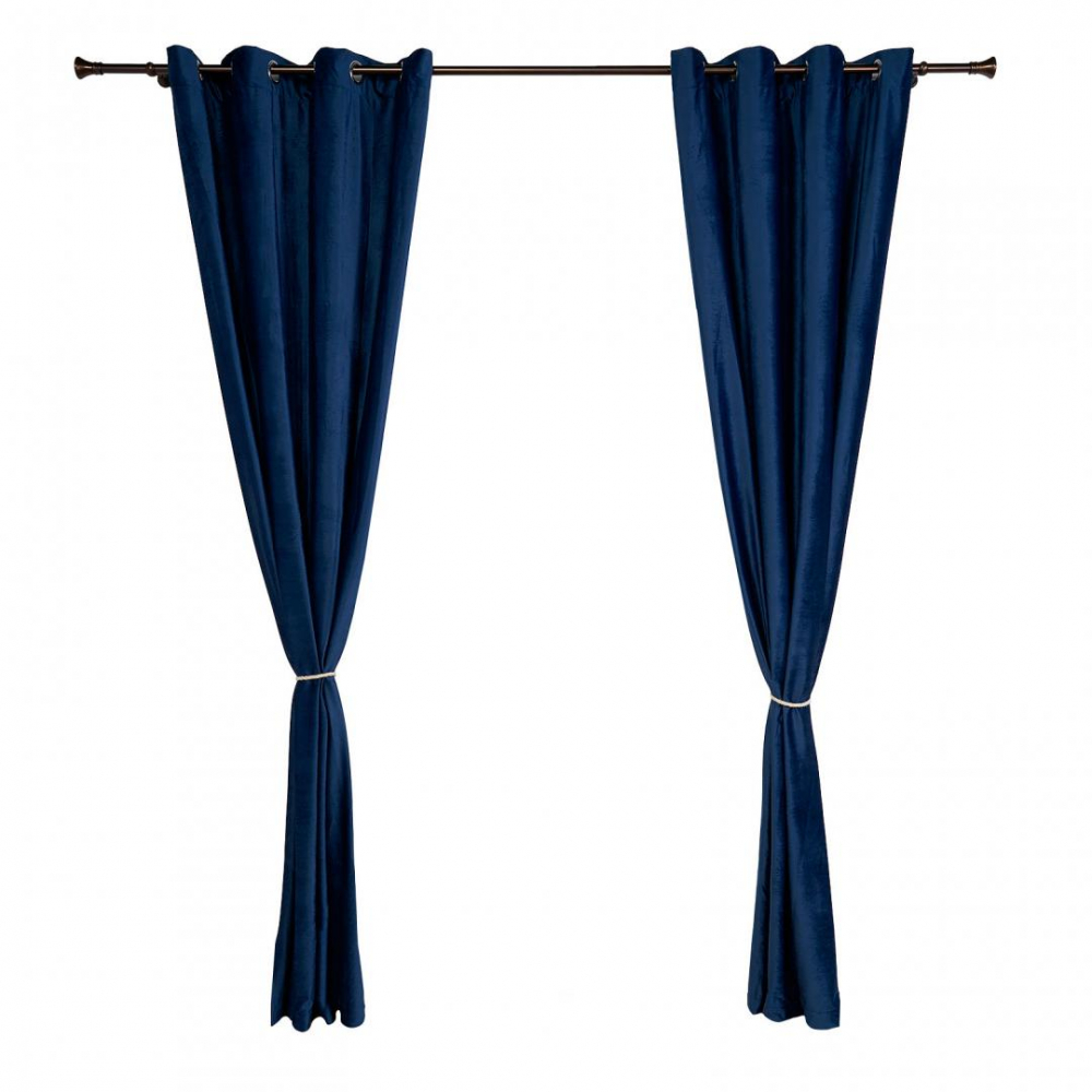 Set 2 draperii catifea 140x270 Albastru [4]