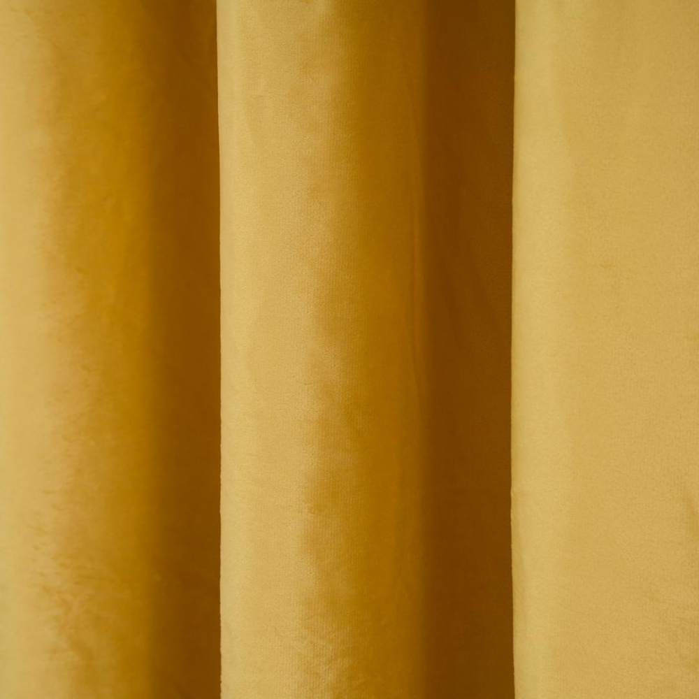 Set 2 draperii catifea 140x270 cm - Galb [4]