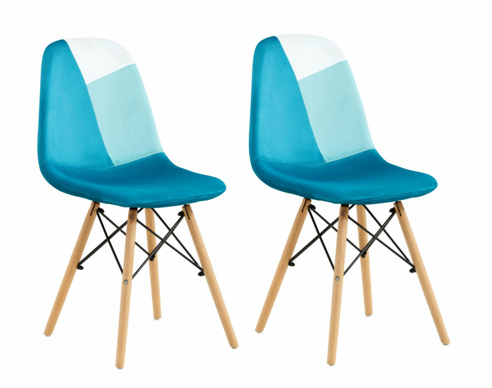 SET 2 SCAUNE STIL SCANDINAV- BLUE [1]