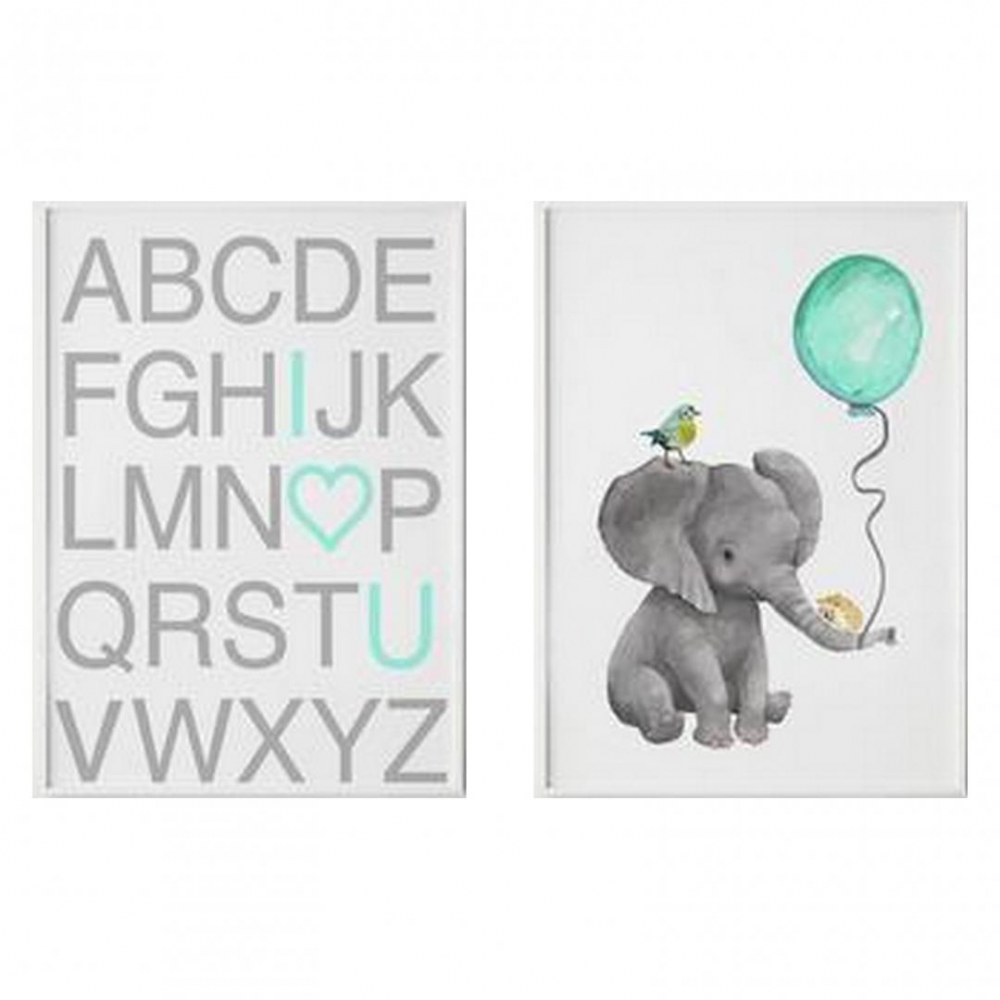 SET 2 TABLOURI DECORATIVE ELEFANT [2]