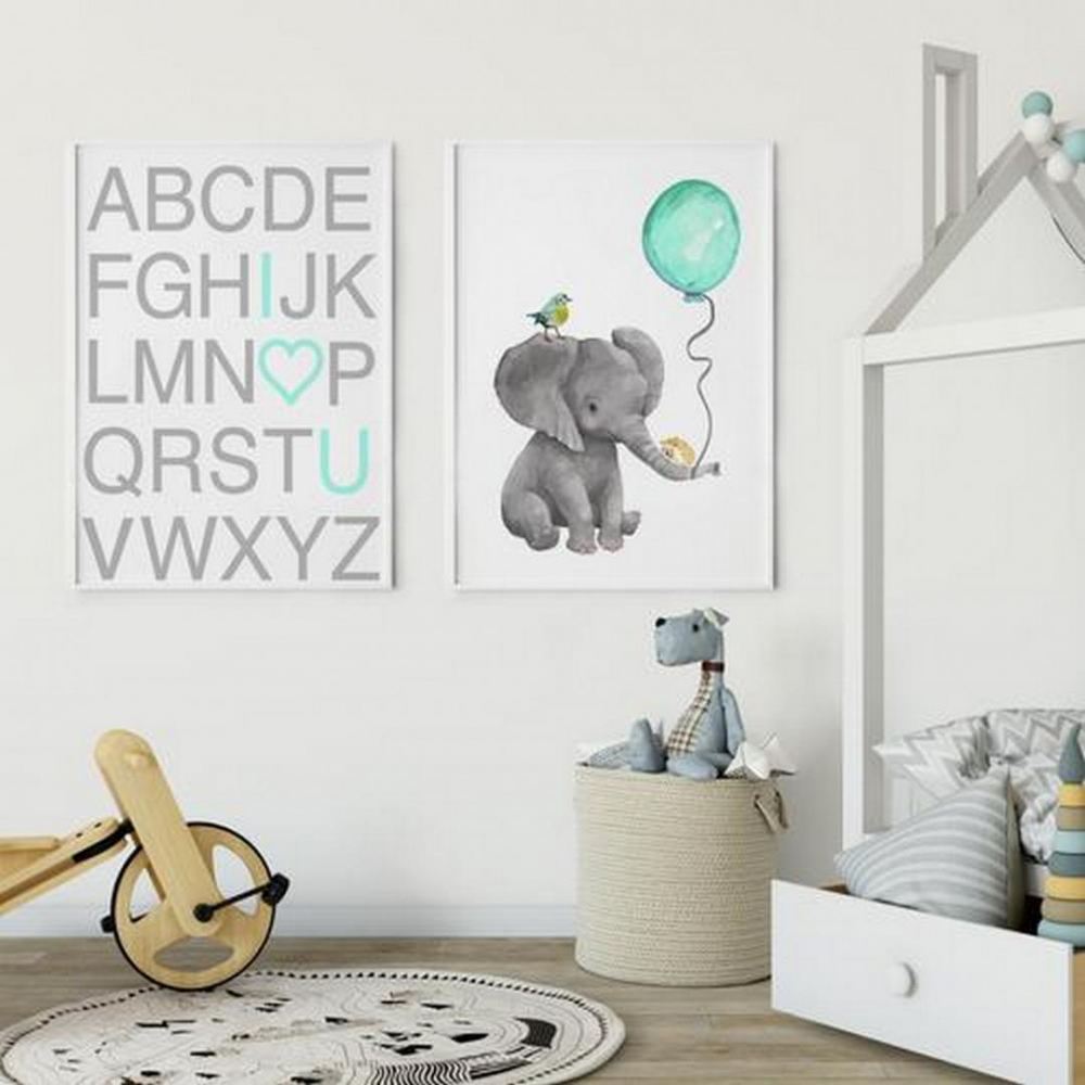 SET 2 TABLOURI DECORATIVE ELEFANT [1]