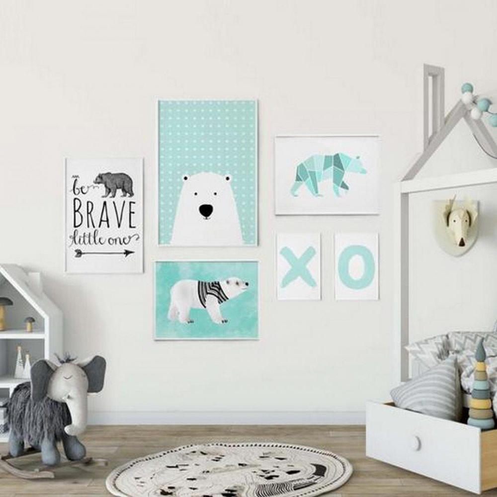 SET 6 TABLOURI DECORATIVE URS [1]
