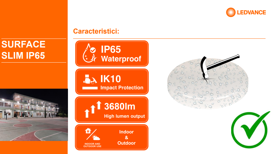 SF SLIM SQ 350 P 35W 840 IP65 EUE LEDV [4]