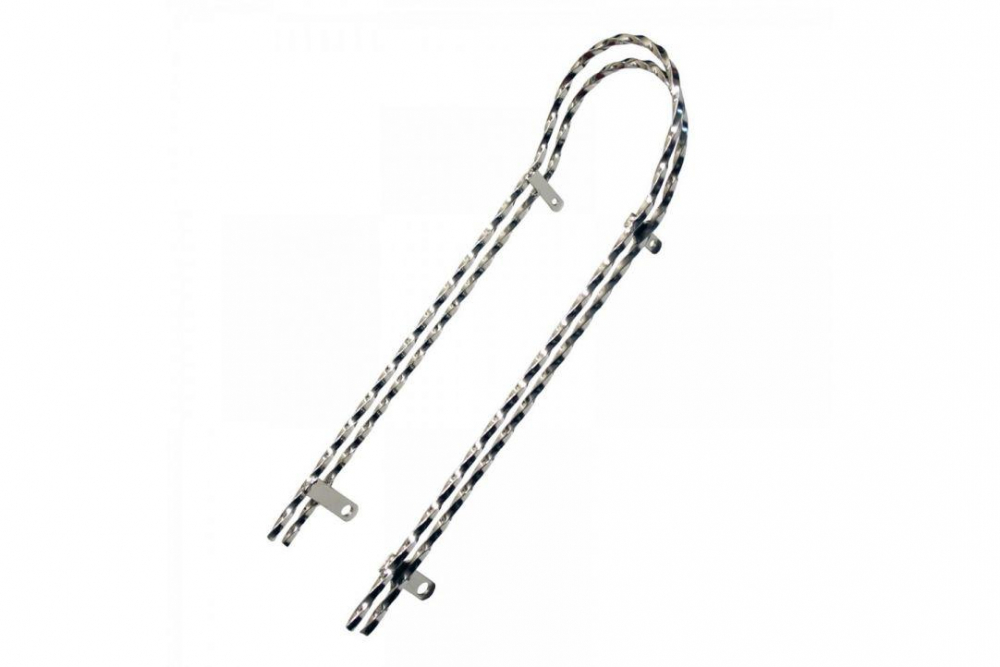 SISSYBAR 18INCH PATRAT TORSIONAT,CROM [1]