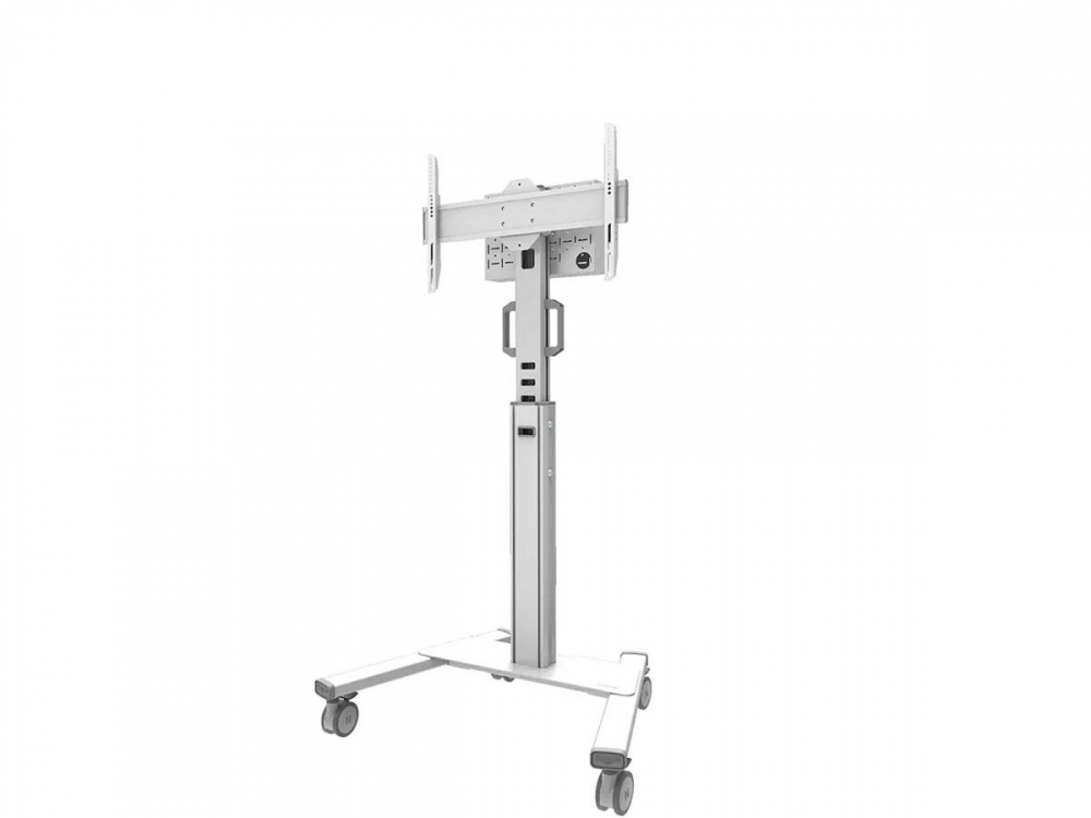 Stand podea mobil NM MUp 37-75" 70kg alb [4]