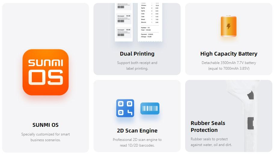 SUNMI T5940 V2s-Wireless data POS System [2]