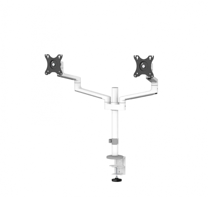 Suport dublu mon. birou NM 17"-27" alb [1]