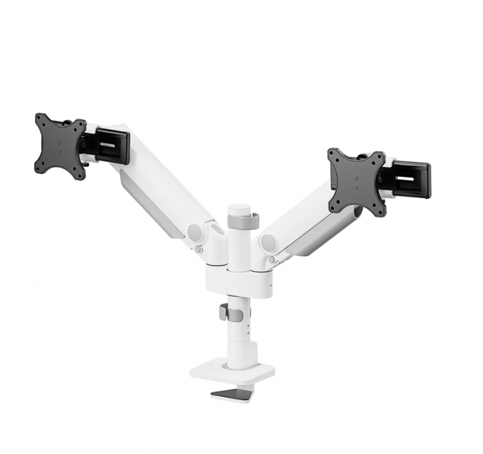 Suport dublu mon. birou NM 24"-34" alb [3]