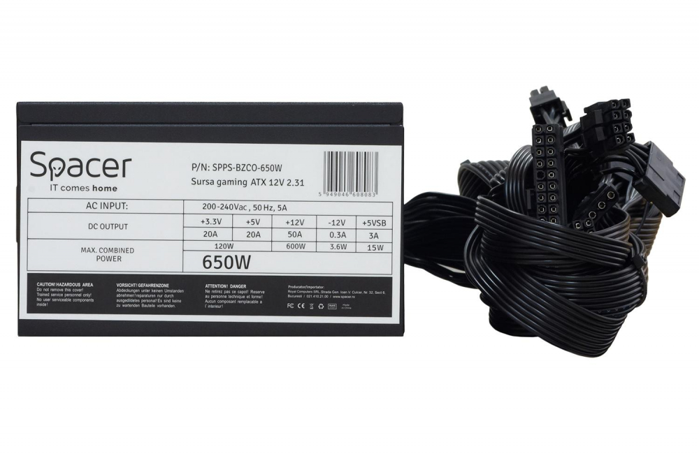 Sursa Spacer ATX BZCO-650 650W [2]