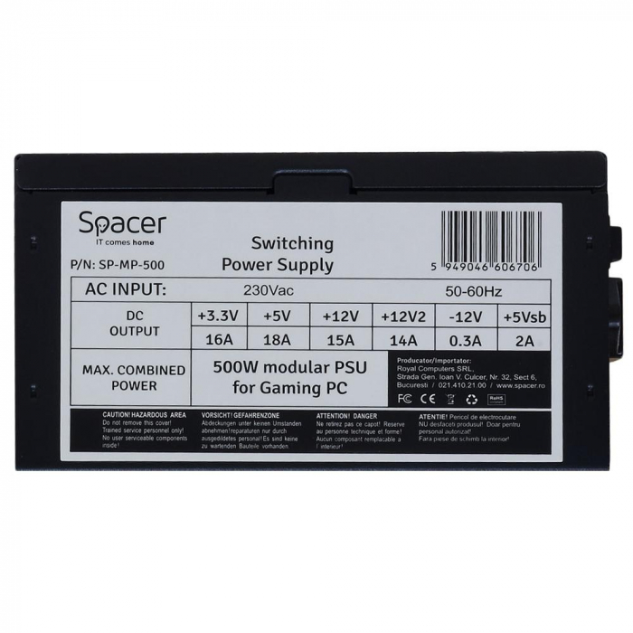 Sursa Spacer ATX Modulara 500W [2]