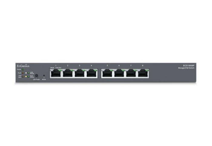 Switch EnGenius Managed 8-port 55W GbE [3]