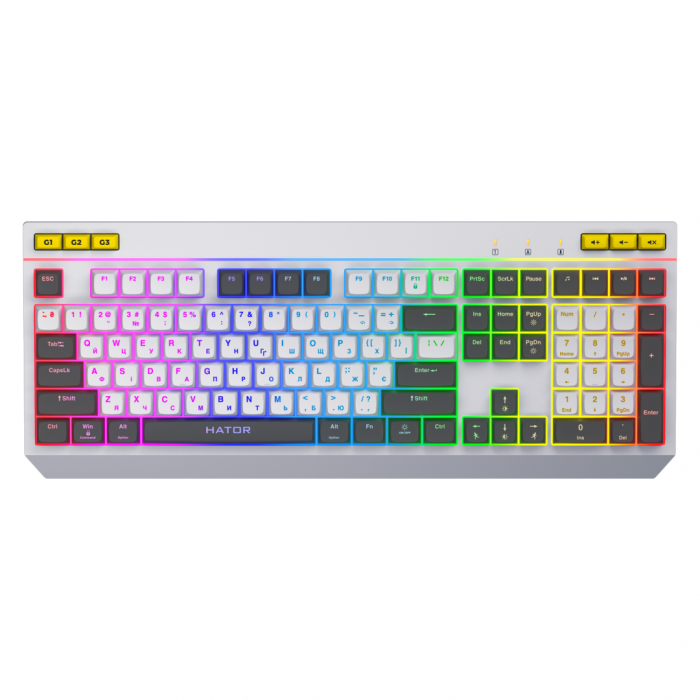 Tastatura mecanica Hator Icefall alb [1]