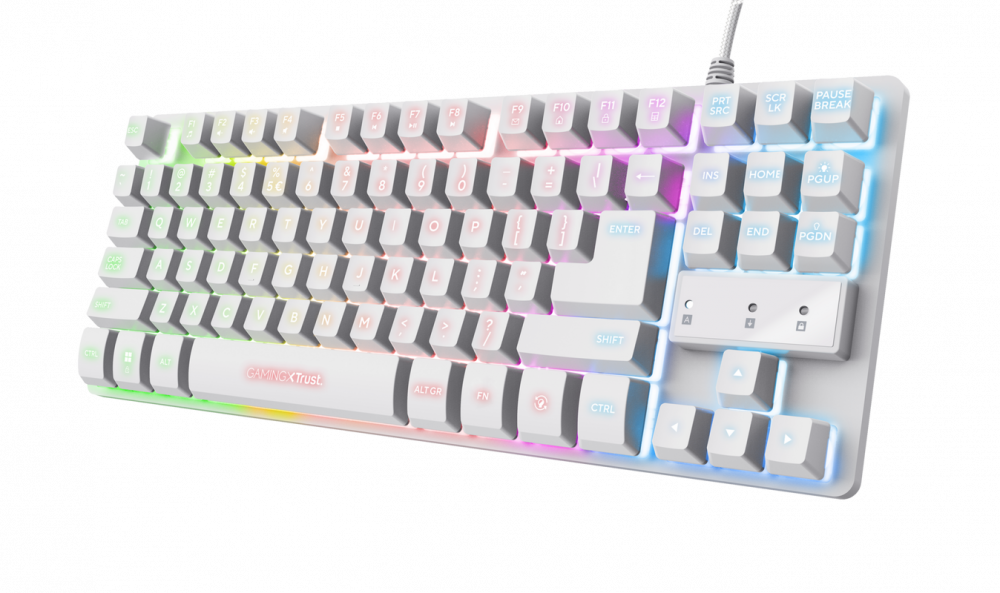 Tastatura Trust GXT833W Thado, alb [2]