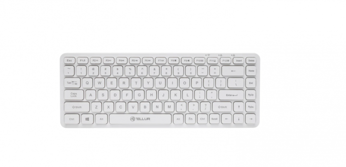 Tastatura wireless Tellur mini, alb [1]