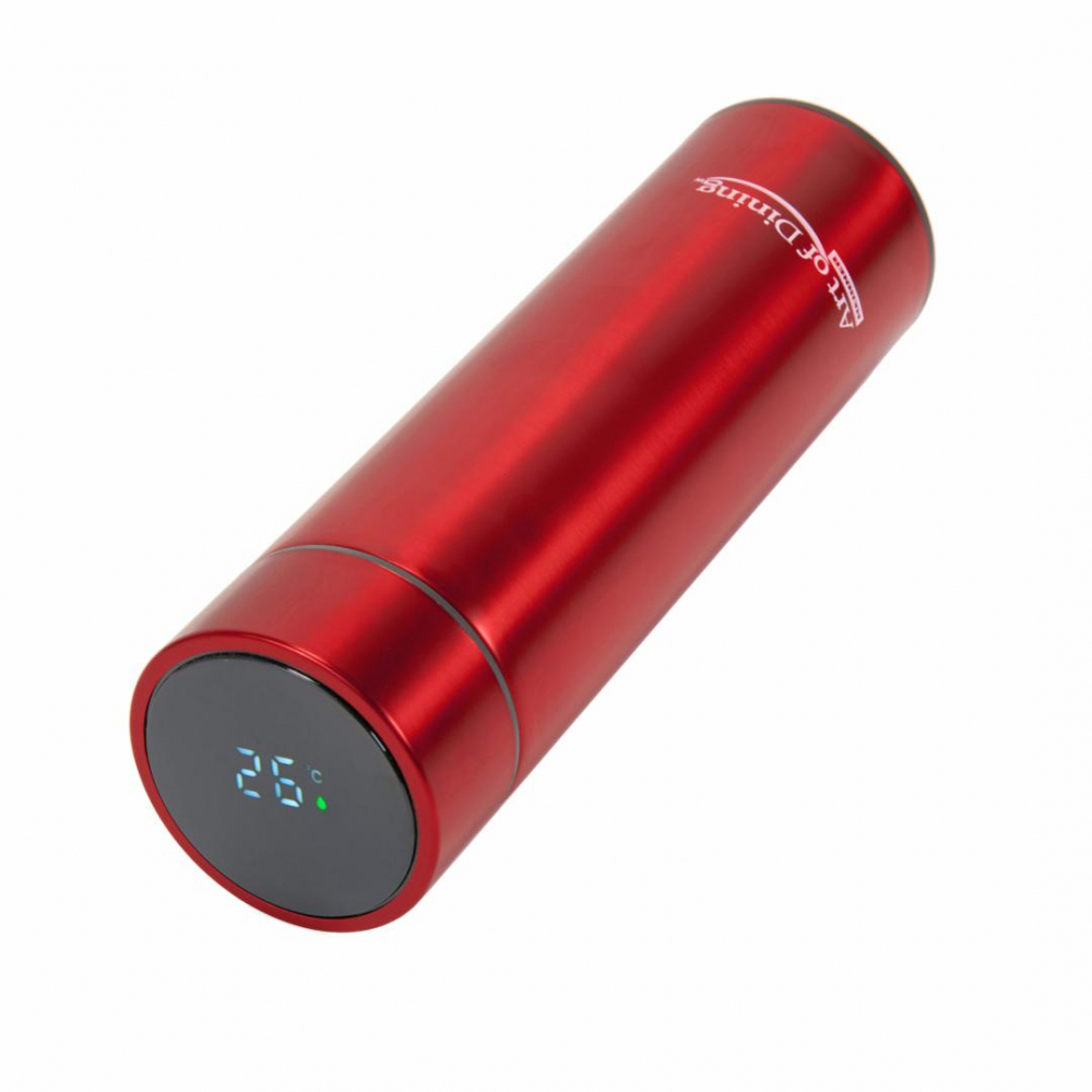 TERMOS INOX 450ML,INDICAT.LED.TEMP ROSU [2]