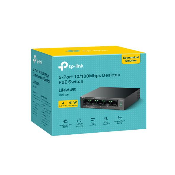 TP-LINK LS105LP 9 PORT 10/100 SWITCH POE [2]