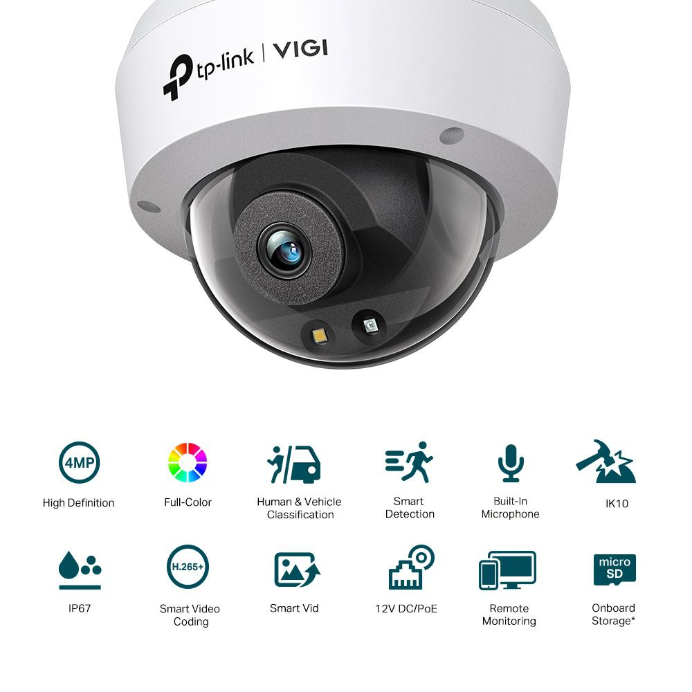 TP-LINK VIGI 4MP DOME NTW CAMERA 2.8MM [2]