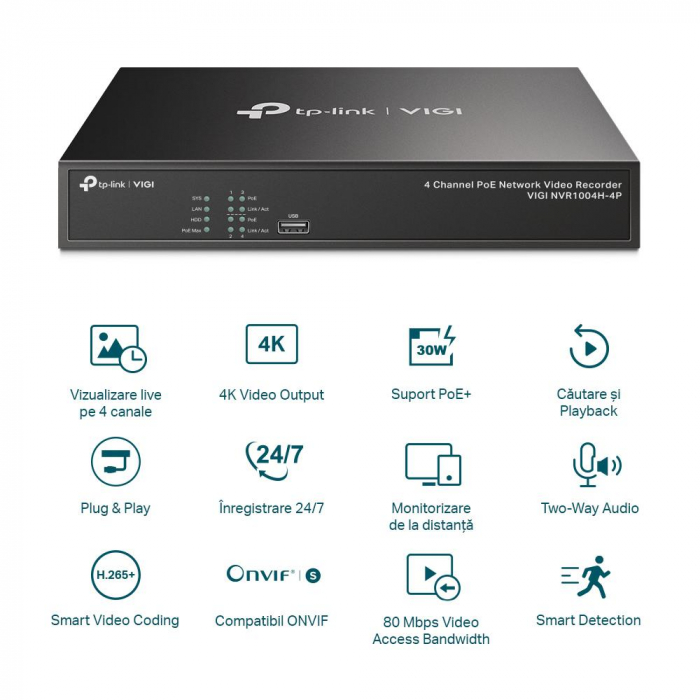 TPL VIGI 4 CH POE+ NW VIDEO RECORDER [2]