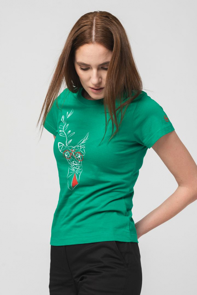 TRICOU CERB FAMILIE FEMEI K GREEN-XL [2]
