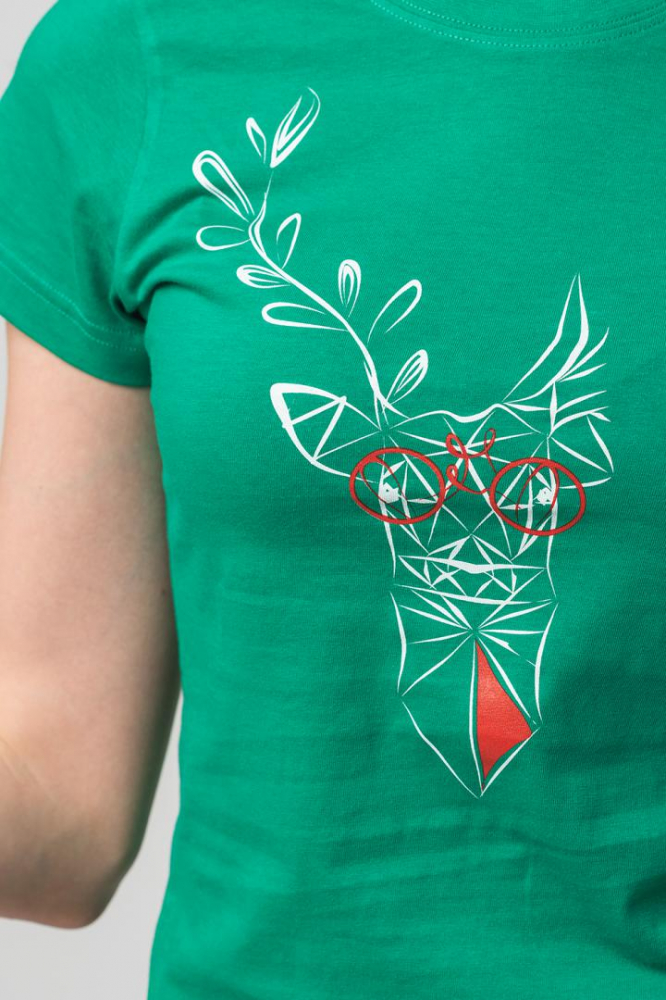 TRICOU CERB FAMILIE FEMEI K GREEN-XS [6]