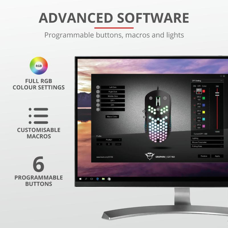 Trust GXT 960 Graphin Light Gaming Mouse [10]