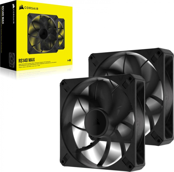 Ventilat CORSAIR RS140 THICK MAX 2x140mm [6]