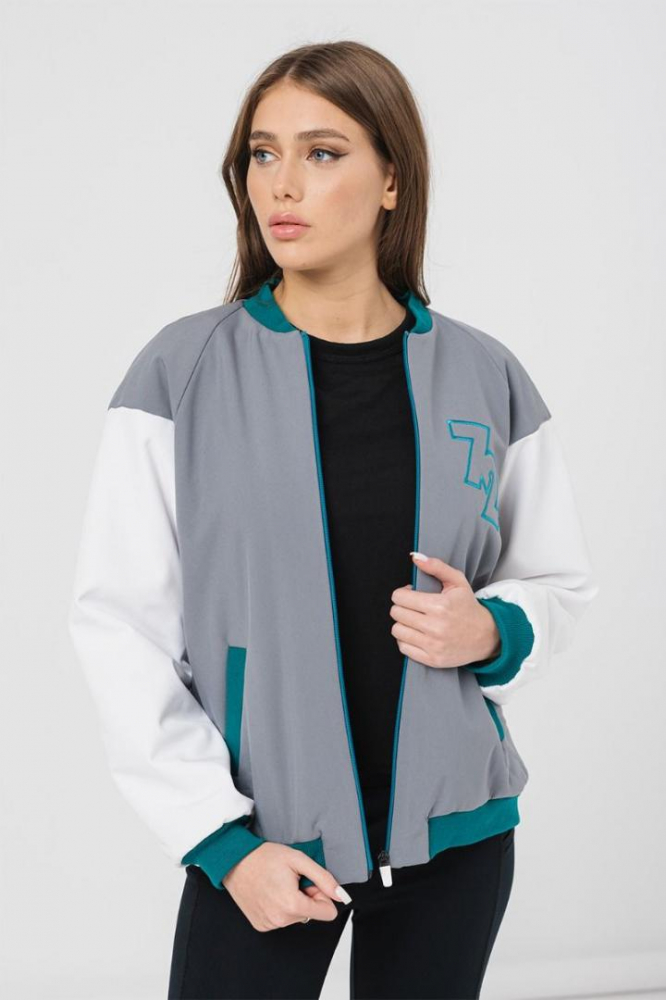 W JACHETA BOMBER GRI PETROL L [1]