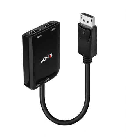 CONECTICA - Adaptor Lindy DisplayPort la 2x HDMI