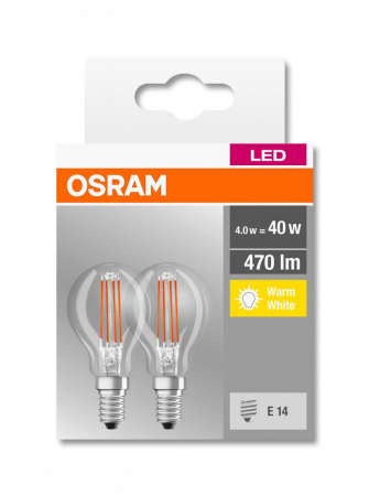 Iluminat - BASECLP40 4W/827 230V FIL E14 FS2 OSRAM