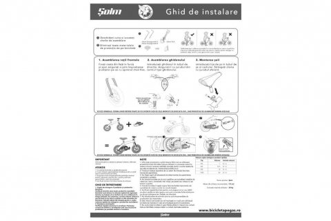 Bicicleta copii SOIM 2in1 12'' ROZ [3]