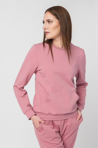 BLUZA COTON CASUAL FEMEI PINK-L [5]