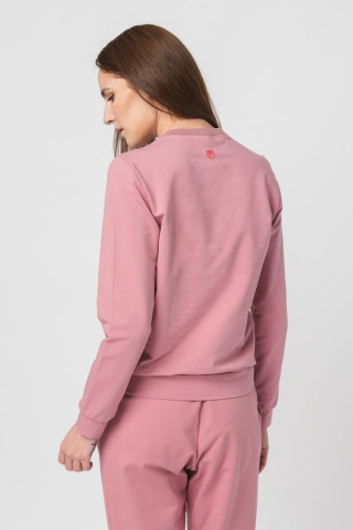 BLUZA COTON CASUAL FEMEI PINK-L [2]