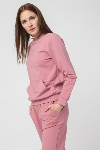 BLUZA COTON CASUAL FEMEI PINK-L [1]