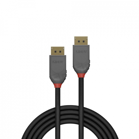 Cablu Lindy 1m DisplayPort 1.4, Anthra [1]