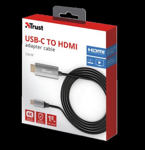 Cablu Trust Calyx USB-C - HDMI, negru [4]