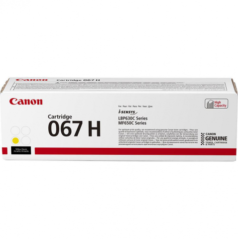 Tonere - CANON CRG067HY YELLOW TONER CARTRIDGE