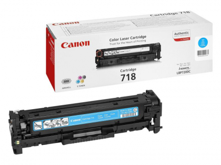 Produse - CANON CRG718C CYAN TONER CARTRIDGE