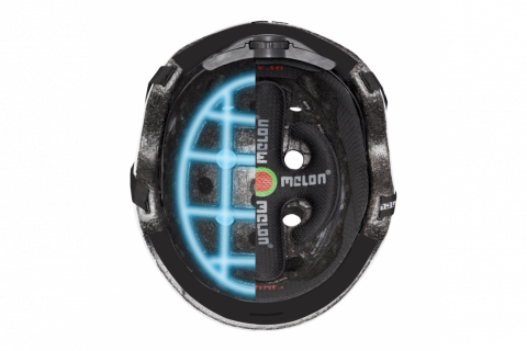 CASCA MELON CORE M-L 52-58CM GRI MAT [2]