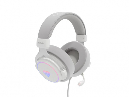 Casti cu fir Genesis Neon 764 alb [3]