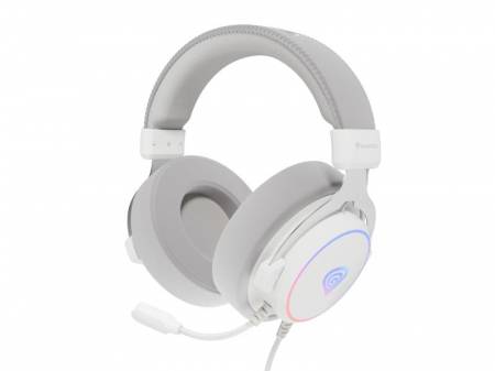 Casti cu fir Genesis Neon 764 alb [1]
