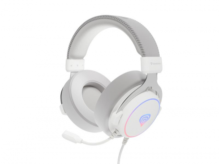 Casti cu fir Genesis Neon 764 alb [7]