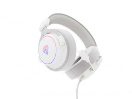 Casti cu fir Genesis Neon 764 alb [6]
