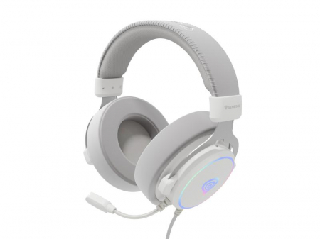 Casti cu fir Genesis Neon 764 alb [5]