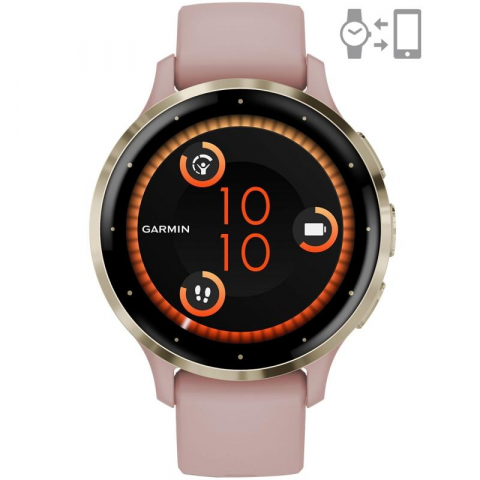 SmartWatch-uri - Ceas Garmin Venu 3S Pink Dawn/Soft Gold