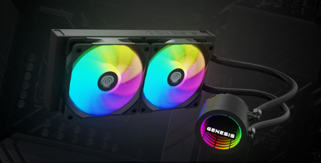 Coolere Procesor - CPU COOLER GENESIS HYDRIA 240 ARGB BLACK
